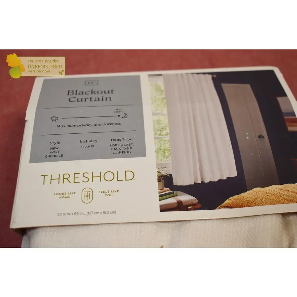 Threshold Blackout Chenille Rod Pocket 50x63